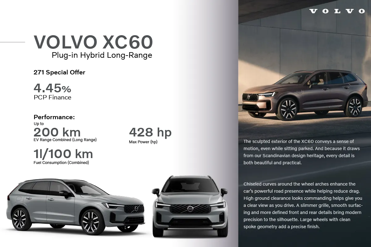 Discover the Volvo XC60 at Johnson & Perrott Volvo